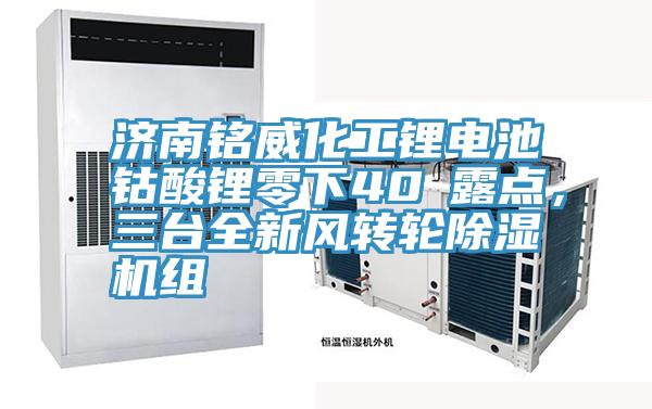 濟南銘威化工鋰電池鈷酸鋰零下40℃露點，三臺全新風轉(zhuǎn)輪除濕機組