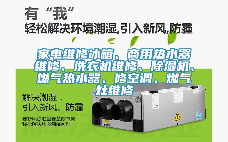 家電維修冰箱、商用熱水器維修、洗衣機維修、除濕機、燃氣熱水器、修空調、燃氣灶維修