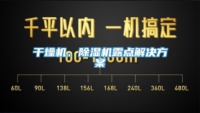 干燥機、除濕機露點解決方案