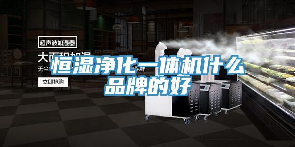 恒濕凈化一體機(jī)什么品牌的好