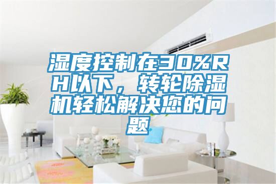 濕度控制在30%RH以下，轉(zhuǎn)輪除濕機(jī)輕松解決您的問(wèn)題