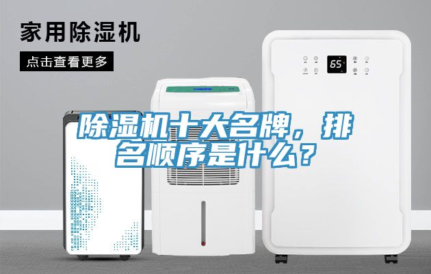 除濕機十大名牌，排名順序是什么？