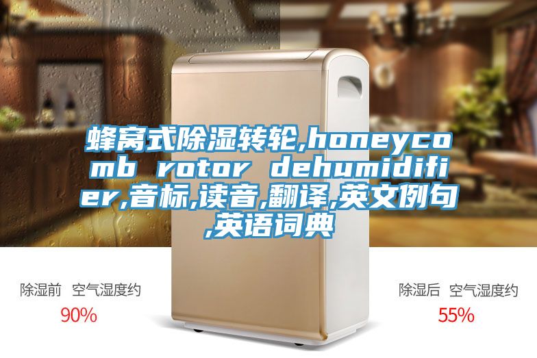 蜂窩式除濕轉(zhuǎn)輪,honeycomb rotor dehumidifier,音標(biāo),讀音,翻譯,英文例句,英語(yǔ)詞典